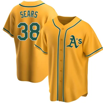 JP Sears Men's Oakland Athletics Replica Alternate Jersey - Gold