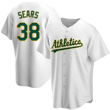 JP Sears Men's Oakland Athletics Replica Home Jersey - White