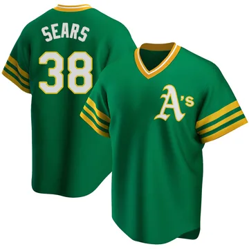 JP Sears Men's Oakland Athletics Replica R Kelly Road Cooperstown Collection Jersey - Green