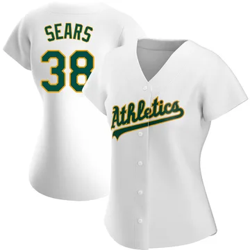 JP Sears Women's Oakland Athletics Authentic Home Jersey - White