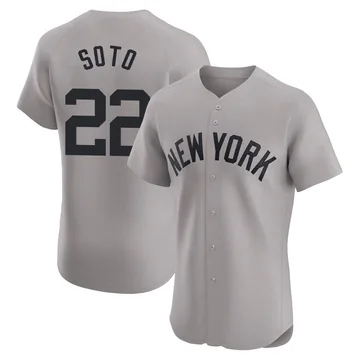 Juan Soto Men's New York Yankees Elite Road Jersey - Gray