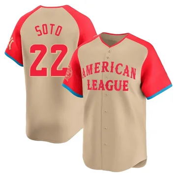 Juan Soto Men's New York Yankees Limited American League 2024 All-Star Game Jersey - Cream