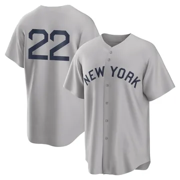 Juan Soto Men's New York Yankees Replica 2021 Field of Dreams Jersey - Gray