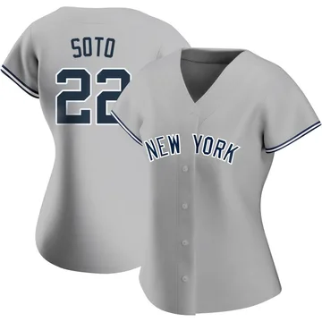 Juan Soto Women's New York Yankees Authentic Road Name Jersey - Gray