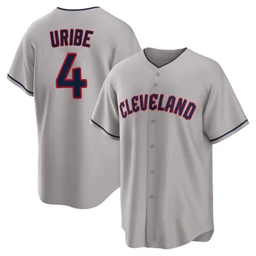 Juan Uribe Men's Cleveland Guardians Replica Road Jersey - Gray