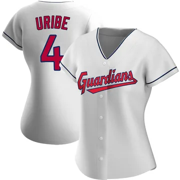 Juan Uribe Women's Cleveland Guardians Authentic Home Jersey - White