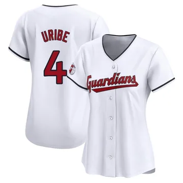 Juan Uribe Women's Cleveland Guardians Limited Home Jersey - White