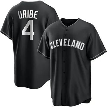 Juan Uribe Youth Cleveland Guardians Replica Jersey - Black/White