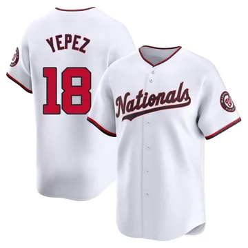 Juan Yepez Men's Washington Nationals Limited Home Jersey - White