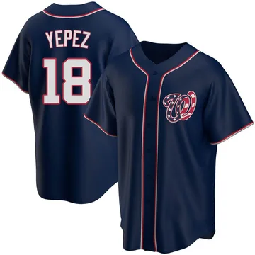 Juan Yepez Men's Washington Nationals Replica Alternate Team Jersey - Navy