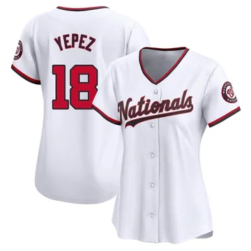 Juan Yepez Women's Washington Nationals Limited Home Jersey - White