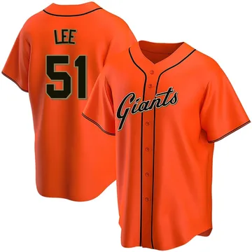 Jung Hoo Lee Men's San Francisco Giants Replica Alternate Jersey - Orange