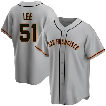 Jung Hoo Lee Men's San Francisco Giants Replica Road Jersey - Gray