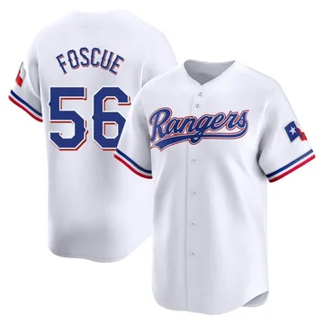 Justin Foscue Men's Texas Rangers Limited Home Jersey - White