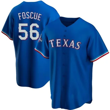 Justin Foscue Men's Texas Rangers Replica Alternate 2023 World Series Champions Jersey - Royal