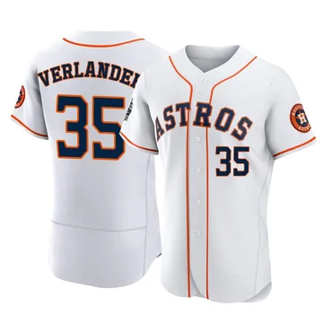 Justin Verlander Men's Houston Astros Authentic 2022 World Series Home Jersey - White