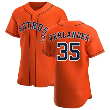 Justin Verlander Men's Houston Astros Authentic Alternate Jersey - Orange