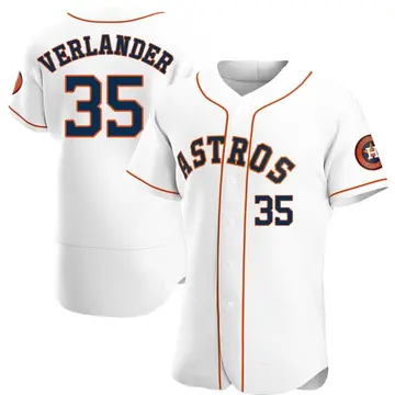 Justin Verlander Men's Houston Astros Authentic Home Jersey - White