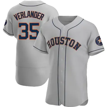 Justin Verlander Men's Houston Astros Authentic Road Jersey - Gray