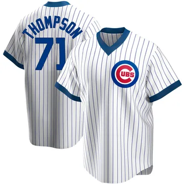 Keegan Thompson Men's Chicago Cubs Replica Home Cooperstown Collection Jersey - White