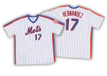 Keith Hernandez Men's New York Mets Authentic Strip Throwback Jersey - White/Blue