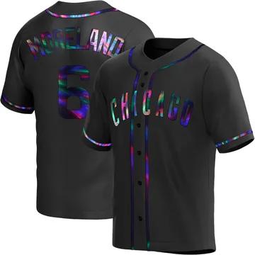 Keith Moreland Men's Chicago Cubs Replica Alternate Jersey - Black Holographic