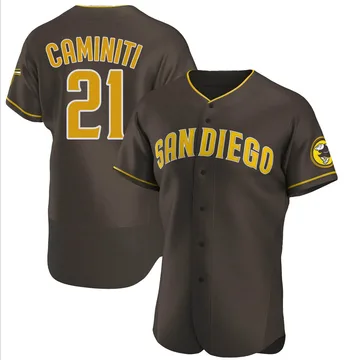 Ken Caminiti Men's San Diego Padres Authentic Road Jersey - Brown