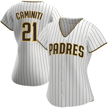 Ken Caminiti Women's San Diego Padres Authentic Home Jersey - White/Brown