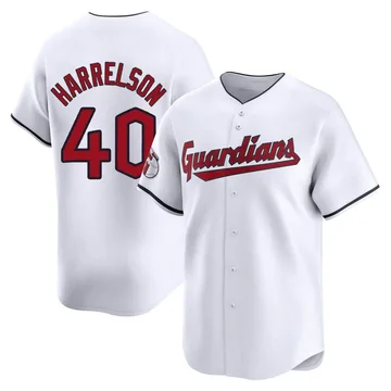 Ken Harrelson Men's Cleveland Guardians Limited Home Jersey - White