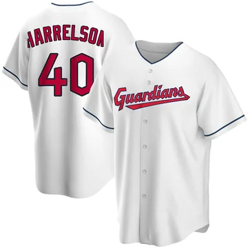 Ken Harrelson Men's Cleveland Guardians Replica Home Jersey - White