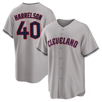 Ken Harrelson Youth Cleveland Guardians Replica Road Jersey - Gray