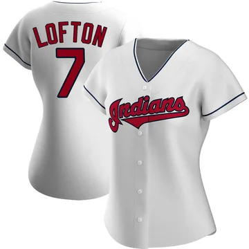 Kenny Lofton Women's Cleveland Guardians Authentic Home Jersey - White