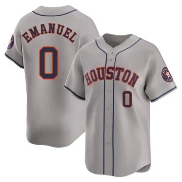 Kent Emanuel Men's Houston Astros Limited Away Jersey - Gray