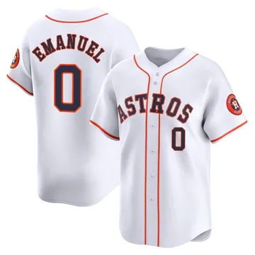 Kent Emanuel Men's Houston Astros Limited Home Jersey - White