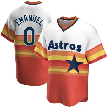 Kent Emanuel Men's Houston Astros Replica Home Cooperstown Collection Jersey - White