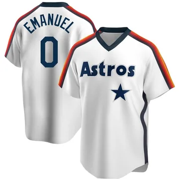 Kent Emanuel Men's Houston Astros Replica Home Cooperstown Collection Team Jersey - White