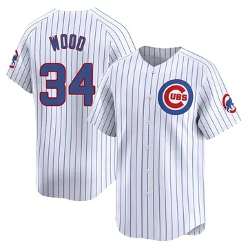 Kerry Wood Men's Chicago Cubs Limited Home Jersey - White