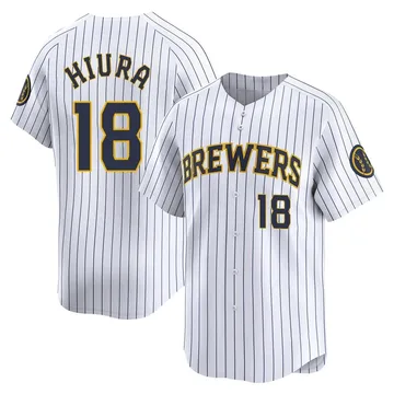 Keston Hiura Men's Milwaukee Brewers Limited Alternate Jersey - White