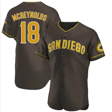 Kevin Mcreynolds Men's San Diego Padres Authentic Road Jersey - Brown