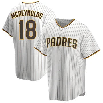 Kevin Mcreynolds Men's San Diego Padres Replica Home Jersey - White/Brown