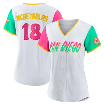 Kevin Mcreynolds Women's San Diego Padres Authentic 2022 City Connect Jersey - White