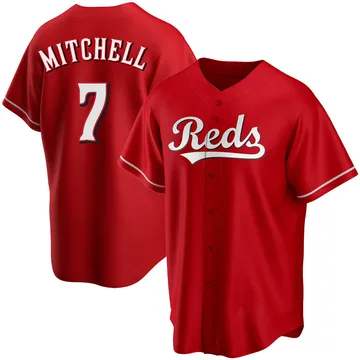 Kevin Mitchell Men's Cincinnati Reds Replica Alternate Jersey - Red