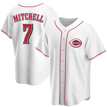 Kevin Mitchell Men's Cincinnati Reds Replica Home Jersey - White