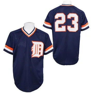 Kirk Gibson Men's Detroit Tigers Authentic Throwback Jersey - Blue