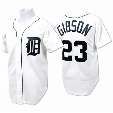 Kirk Gibson Men's Detroit Tigers Authentic Throwback Jersey - White