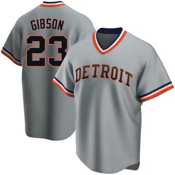 Kirk Gibson Men's Detroit Tigers Replica Road Cooperstown Collection Jersey - Gray