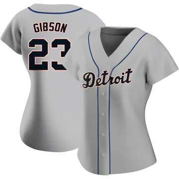 Kirk Gibson Women's Detroit Tigers Authentic Road Jersey - Gray