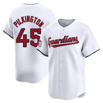 Konnor Pilkington Men's Cleveland Guardians Limited Home Jersey - White