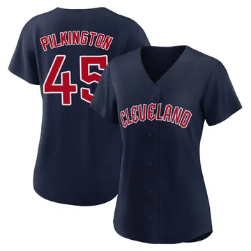 Konnor Pilkington Women's Cleveland Guardians Authentic Alternate Jersey - Navy