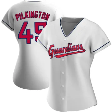 Konnor Pilkington Women's Cleveland Guardians Authentic Home Jersey - White